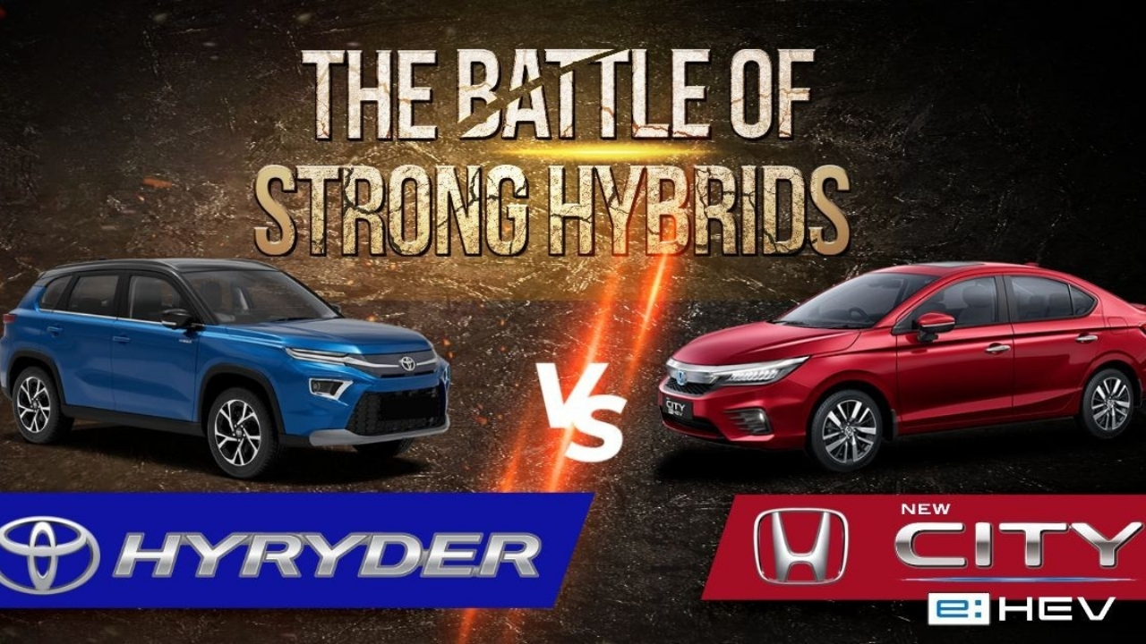 Honda City Hybrid Vs Toyota Hyryder