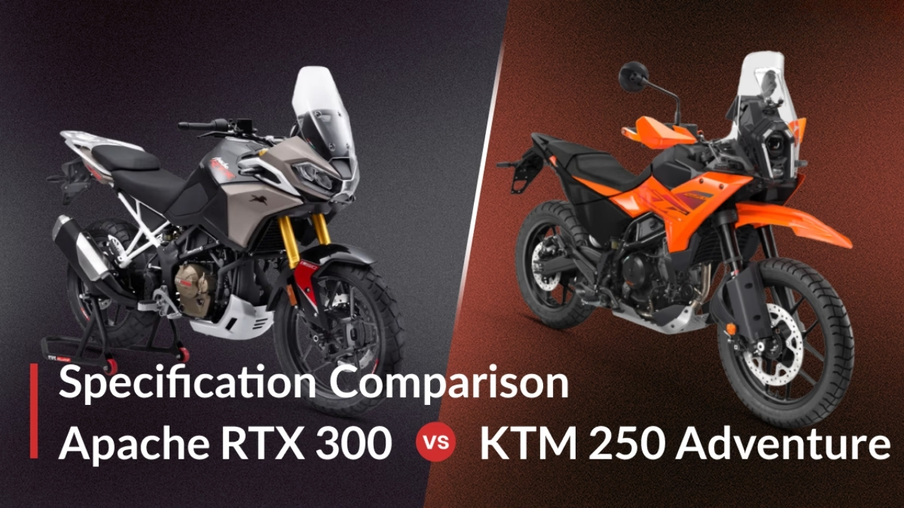 TVS Apache RTX 300 vs KTM 250 Adventure