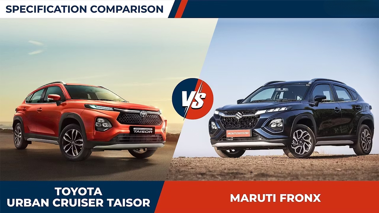 Maruti Fronx vs Toyota Urban Cruiser Taisor